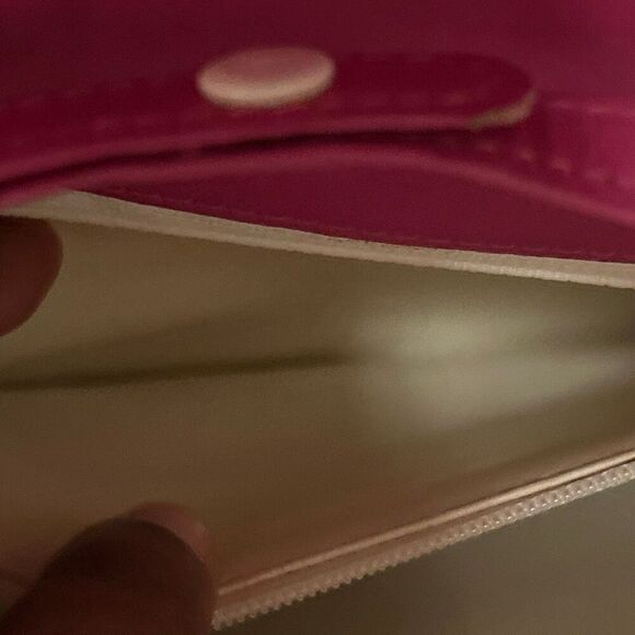 Valentino Garavani Black & White Polka Dot Crossbody Bag Purse Pink Trim Preppy - Picture 6 of 13